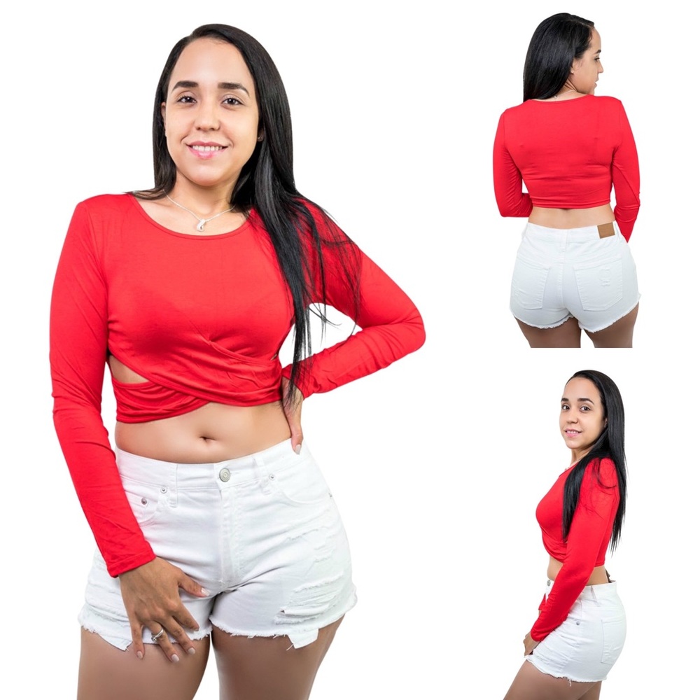 Women’s Long Sleeve Crop Top